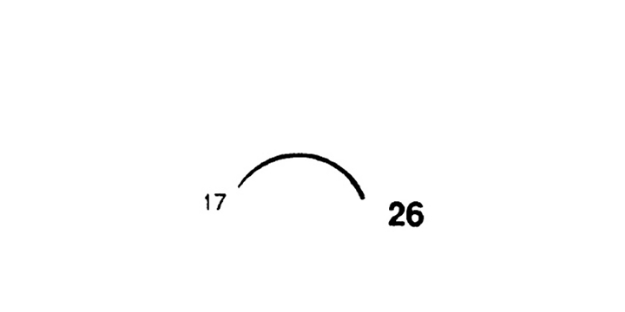 Picture of 17mm, 3/8 Circle Taper Point Suture Needle - Style 106-26