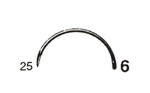 Picture of 25mm Half Circle Suture Needle - Style 242-6